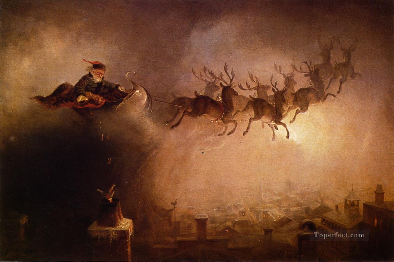 サンタクロース ウィリアム・ホルブルックのひげ油絵